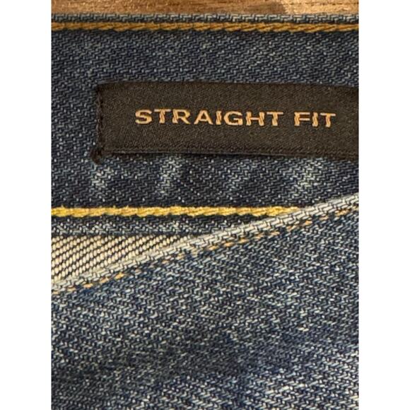 36 X 32 Flint And Tinder Straight Fit Blue Jeans - Picture 5 of 14